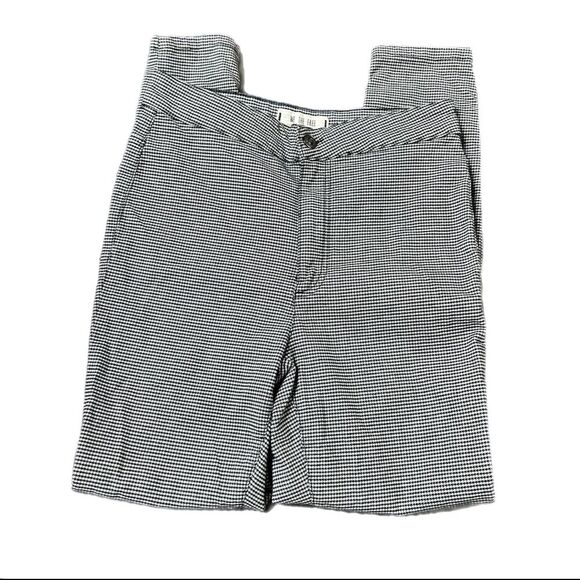 Free People We the Free Gingham Pixie pants Size 27 Small Black&White no pockets - Picture 1 of 14